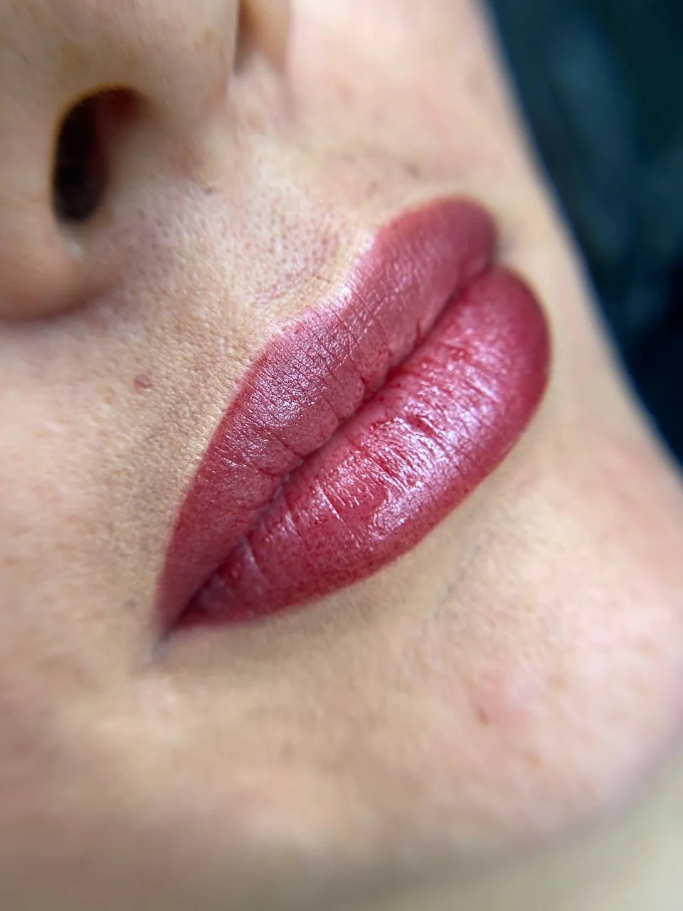 Powder lips PMU — labbra con effetto acquerello naturale — Miriam Imbrogno